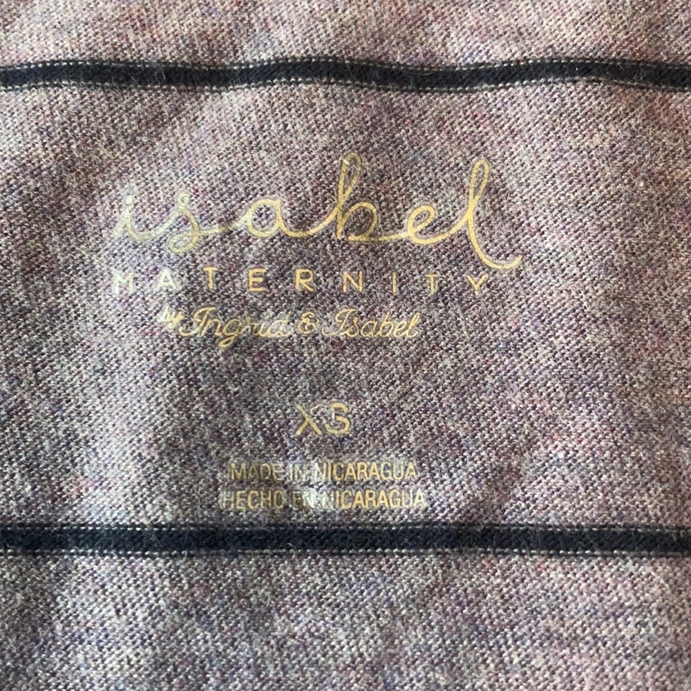 ExtraSmall purple Isabel maternity long sleeve tee - Picture 2 of 2